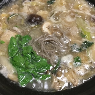 年越し蕎麦の寄せ鍋